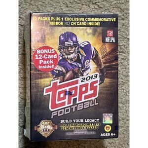 2013 Topps NFL Football Cards Blaster Box - Factory Sealed + 12 Card Bonus Pack!